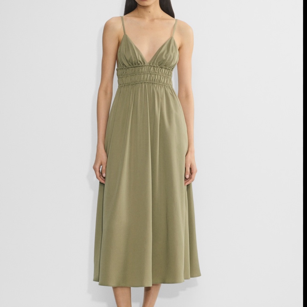 Aritizia Olive Green Midi Dress